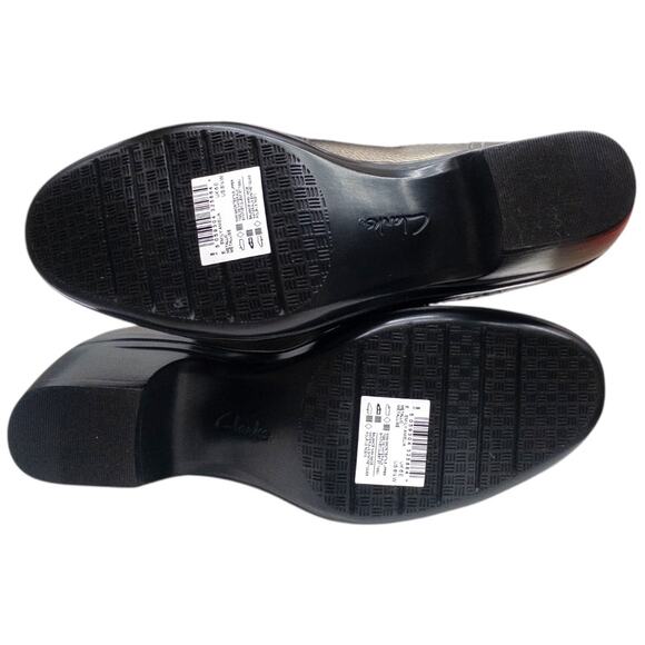 Clarks Emily Amelia Women's Bronze Metallic Casual Heels Shooties size 8.5 Wide - Picture 8 of 8